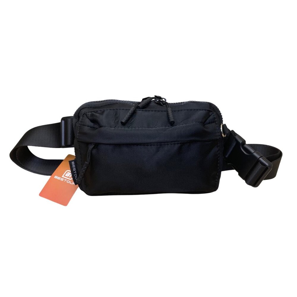 Bestour Unisex Black Nylon Versatile Adjustable Belt Storage BX-06 Waist Pack
